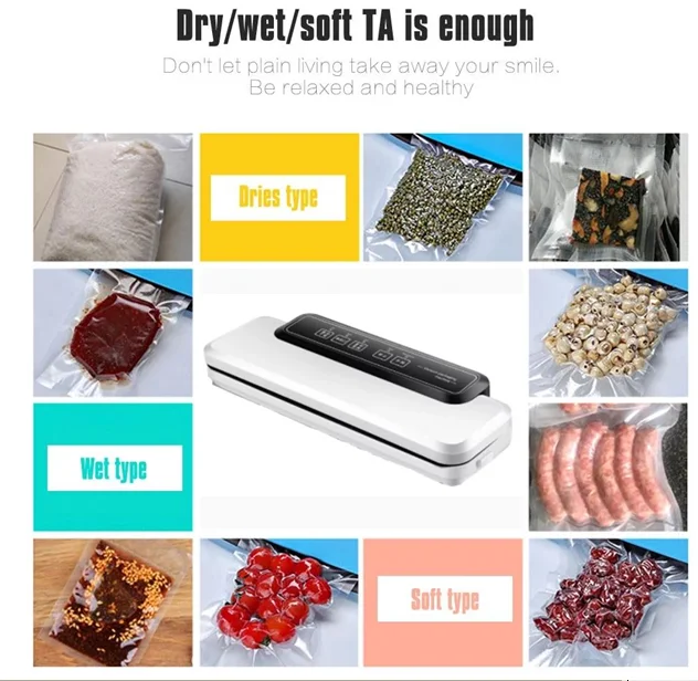 
2020 New Mini Food Sealer Vacuum Pump White Power Pcs Plastic Color Hand Weight Material Electric Origin 