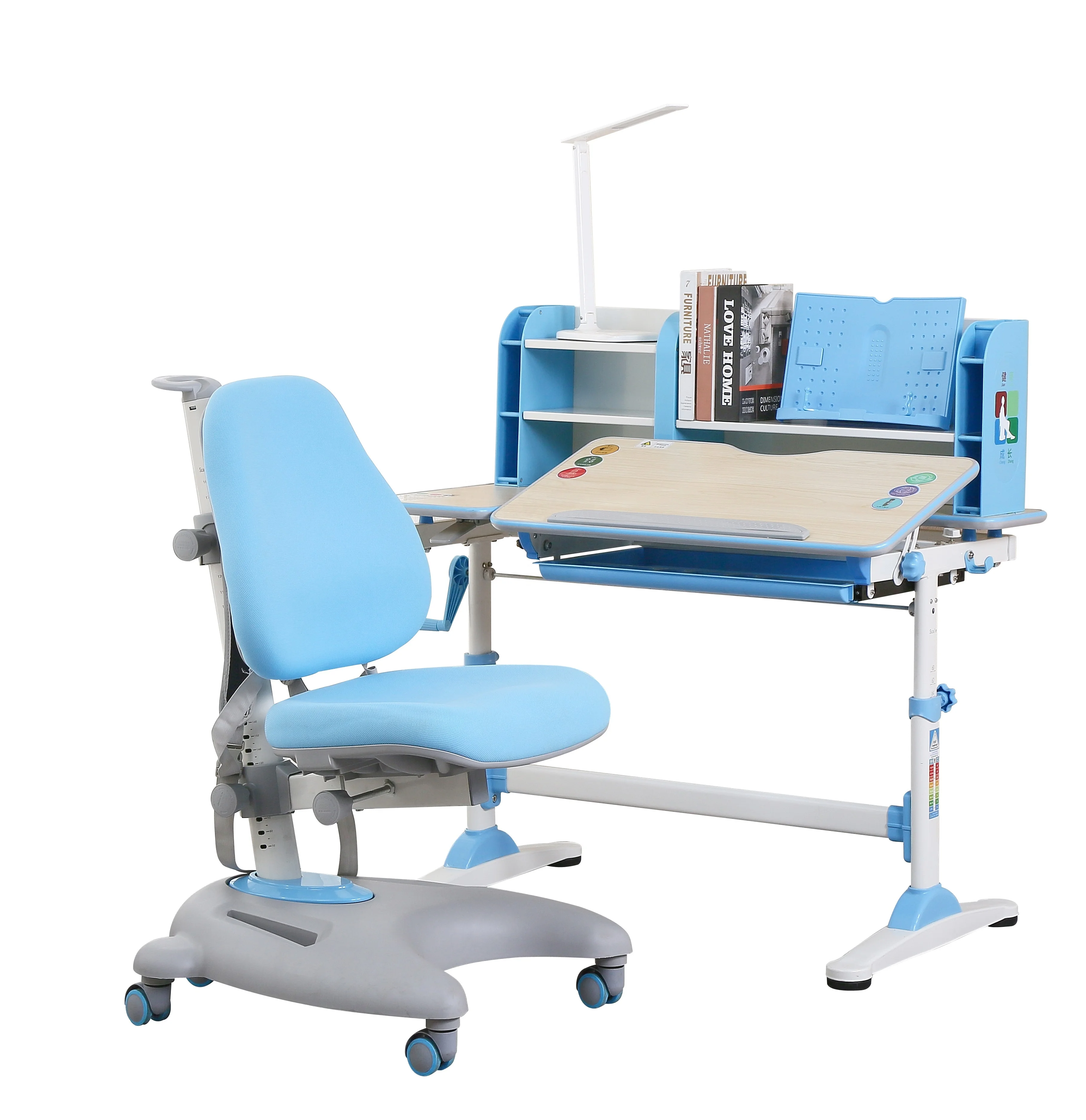 
DIY bookshelf Children ergonomic study table for home use 