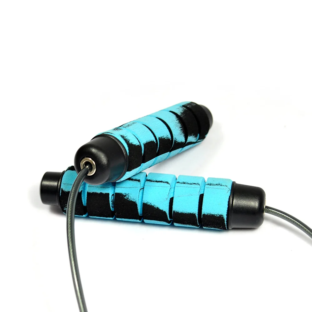 

Home fitness equipment stainless steel wire Cordless speed skipping ropes gym rope