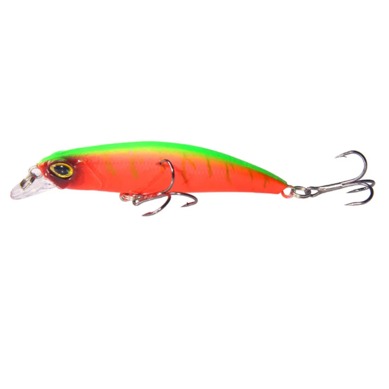 

7Colors 7CM/4G Artificial Minnow Slow Sinking Plastic Hard Bait 3D Eyes With Treble Hook Tackle Bionic Bait Outdoor