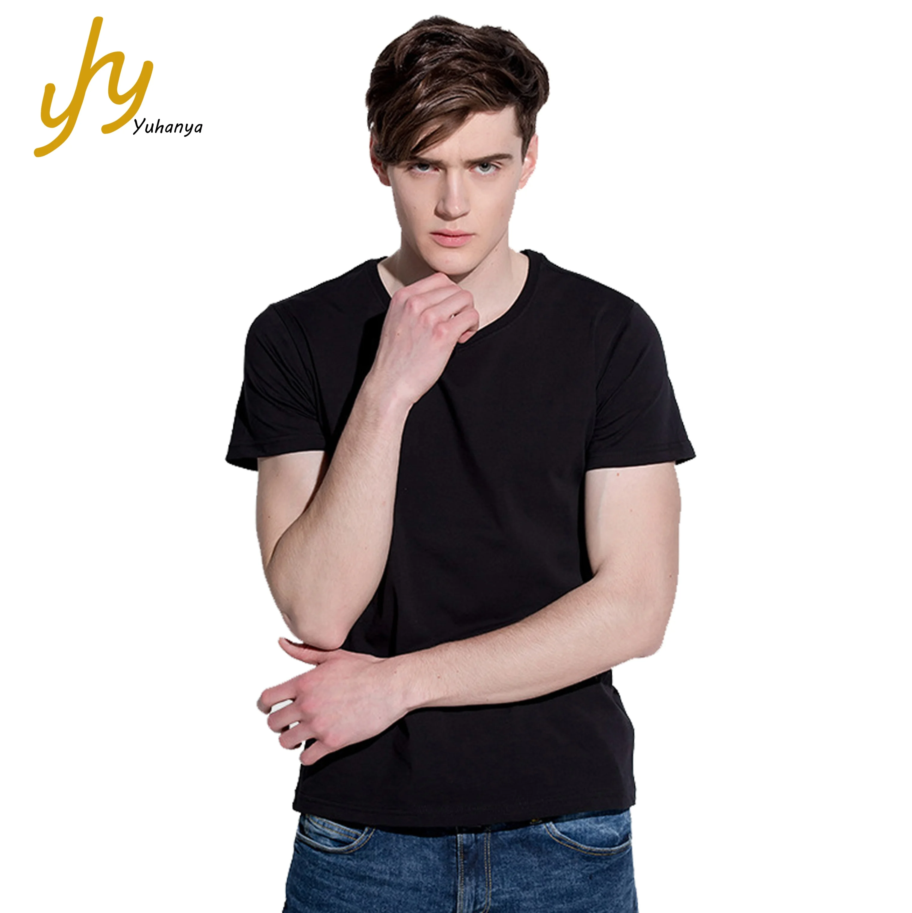 

Low Price Men More Color Blank Wholesale Black T Shirt, 16 colors