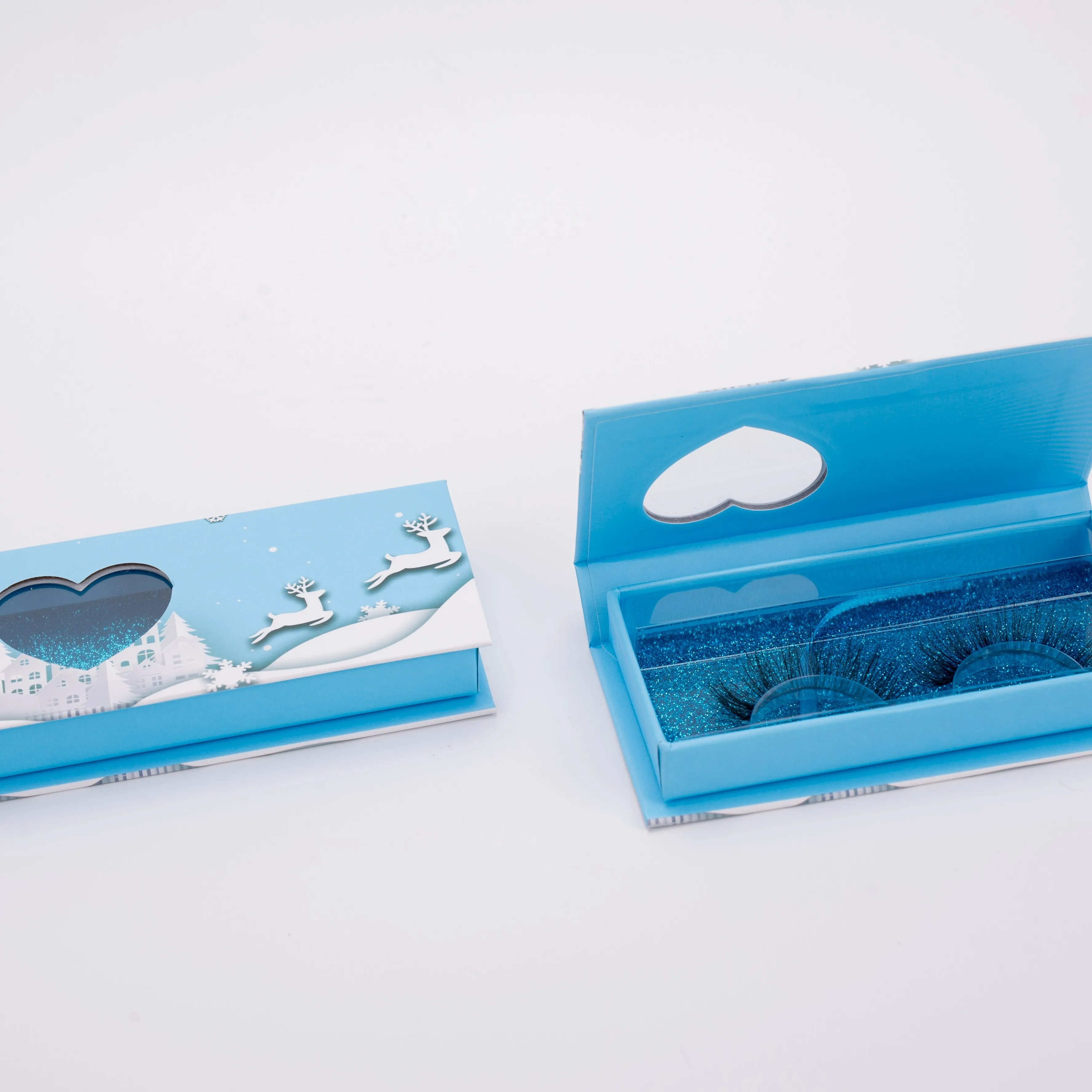 

Wholesale Dramatic 3D Faux Mink Eyelashes With Mini Suitcase Box