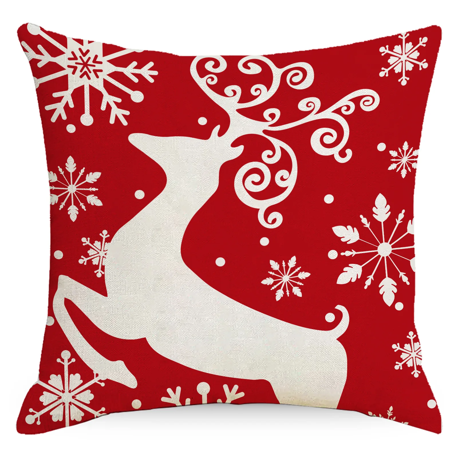 

Merry Christmas custom Car Home Sofa Decorative Pillowcase Plush Throw Xmas Pillow Case Cover Deer Santa Claus Cushion Cover