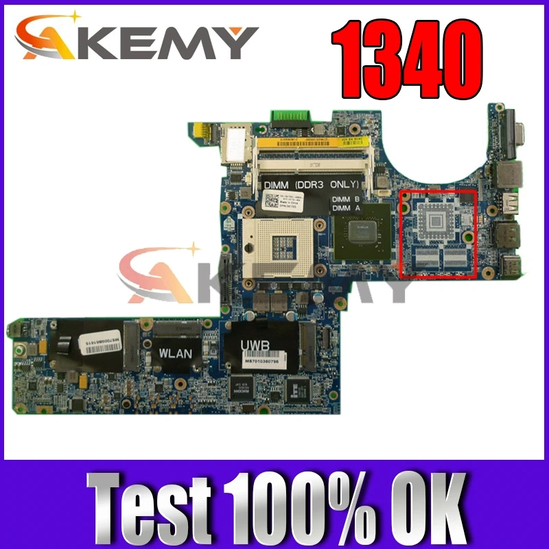 

Free shipping For DELL XPS 1340 PP17S Laptop Motherboard CN-0K172D 0K172D K172D DAOIM3MBAG0 100% full Tested