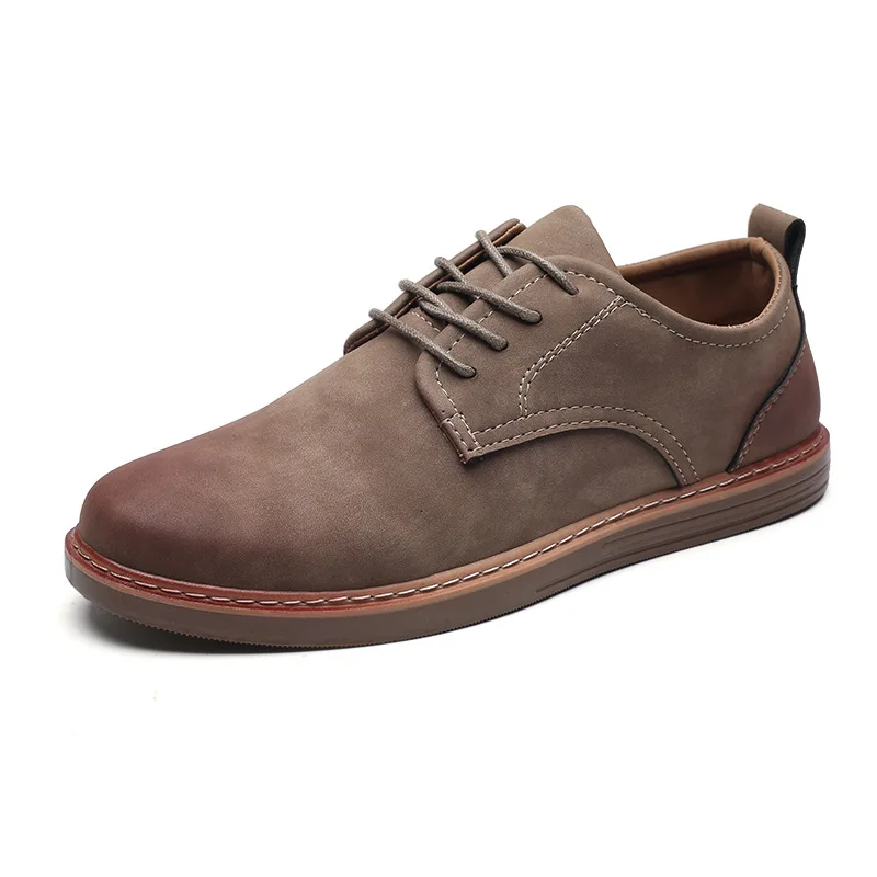 

New Style Men's Office Leather Shoes British Style Shoes Classical Fashion Men Platform Shoes, 3 colors