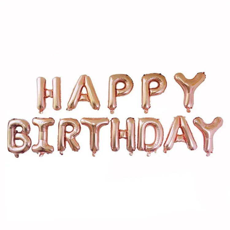 

birthday balloon set beauty thin version happy birthday party decoration aluminum film balloon