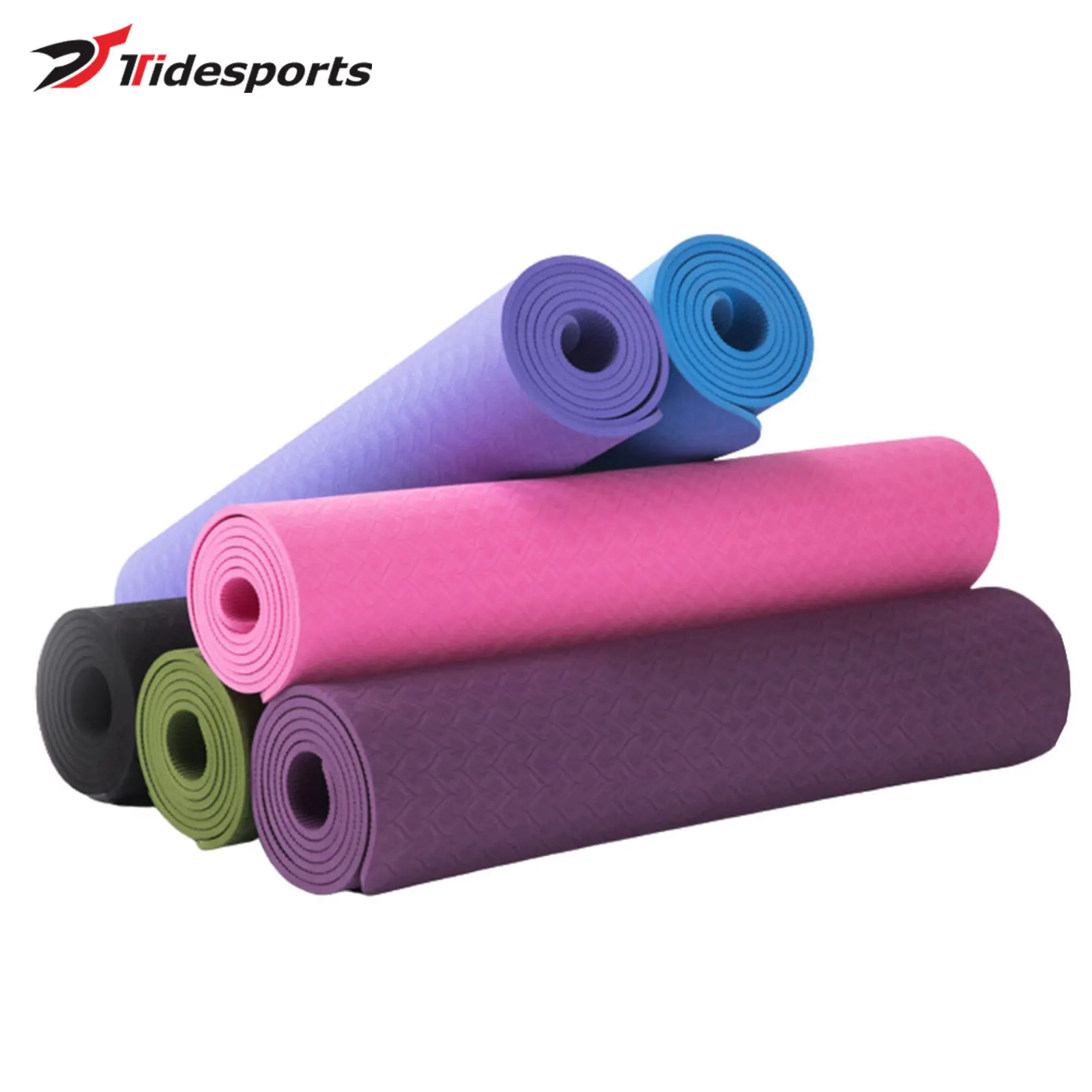 

TPE Yoga Mat 6mm Factory Wholesale Custom Yoga Mat Eco Friendly TPE Yoga Mat with Body Position Marking