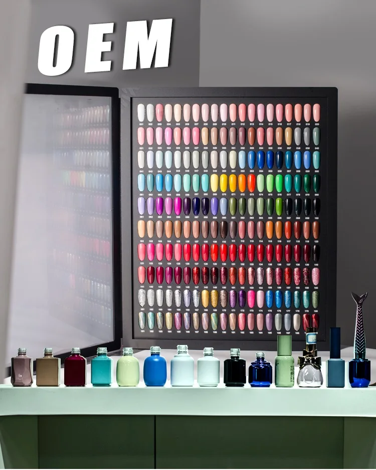 

ODM 146 Colors Low MOQ Private Label Vegan Cosmetic LED UV Gel Polish Esmaltes Gel Color Set Nail Art Beauty Salon Supplies