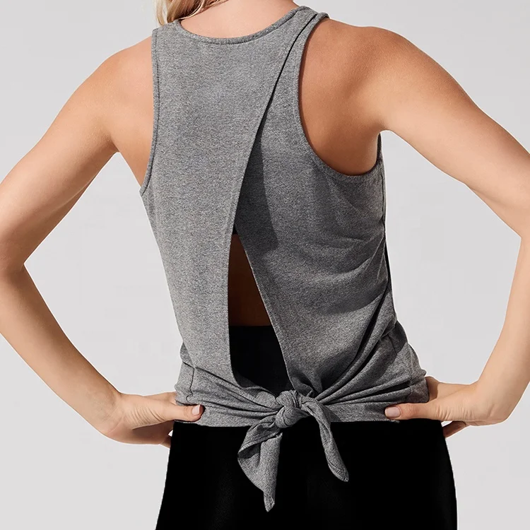 

Professional Made Fashionable Sleeveless Yoga Clothes, Loose Fitness Gym Sexy Crop Tops For Women