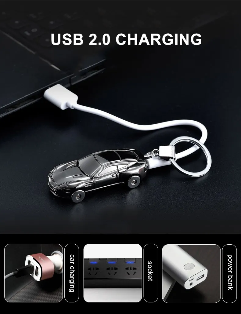 Double Led Lamp Car Usb Lighters Cigarette Electric Heating Coil