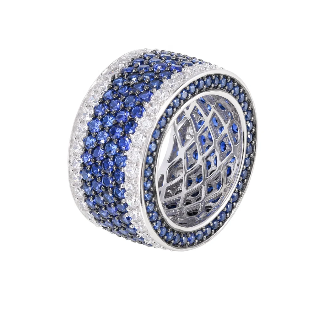 

Luxury Jewelry Full Diamond Couple Ring In Sterling Silver