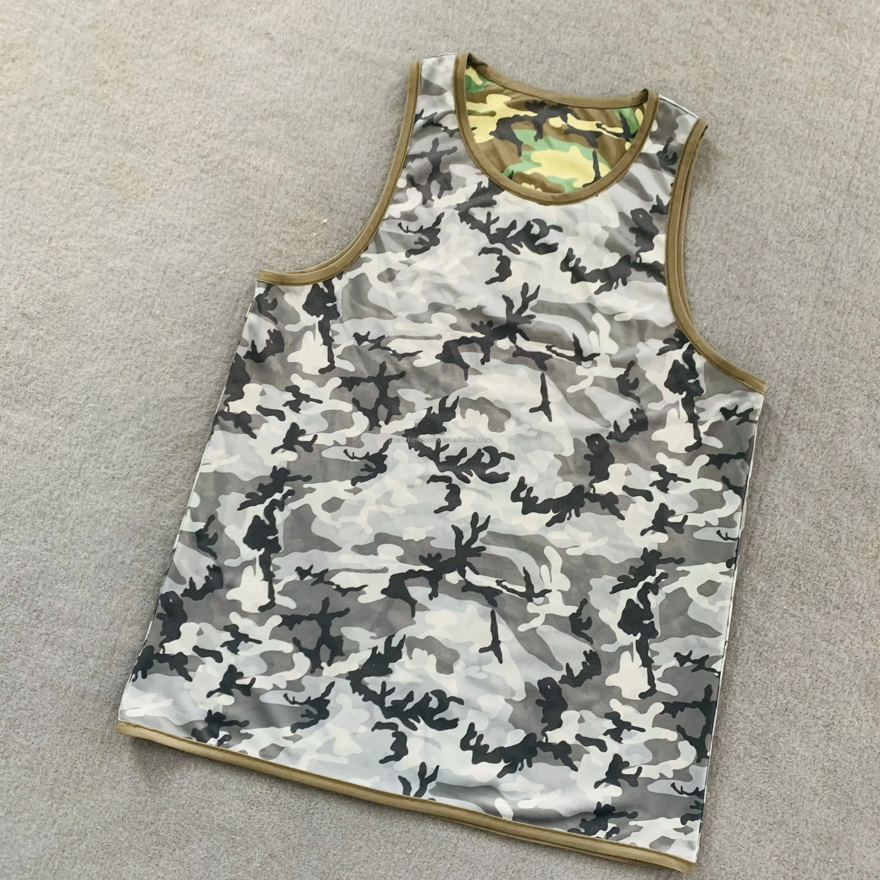 

cool design sublimation double side printing basketball jersey reversible, Sublimation printing color