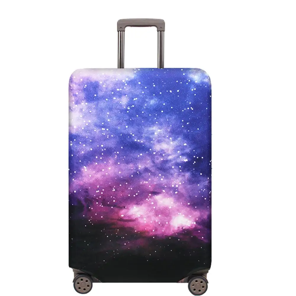 

22-24inch Luxurious Upgrade Thicken Suitcase Protector Travel Spandex Luggage Cover, Blue, purple