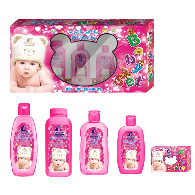 

ROUSHUN Baby Bath Set ,shampoo for hair ,body lotion OEM accept