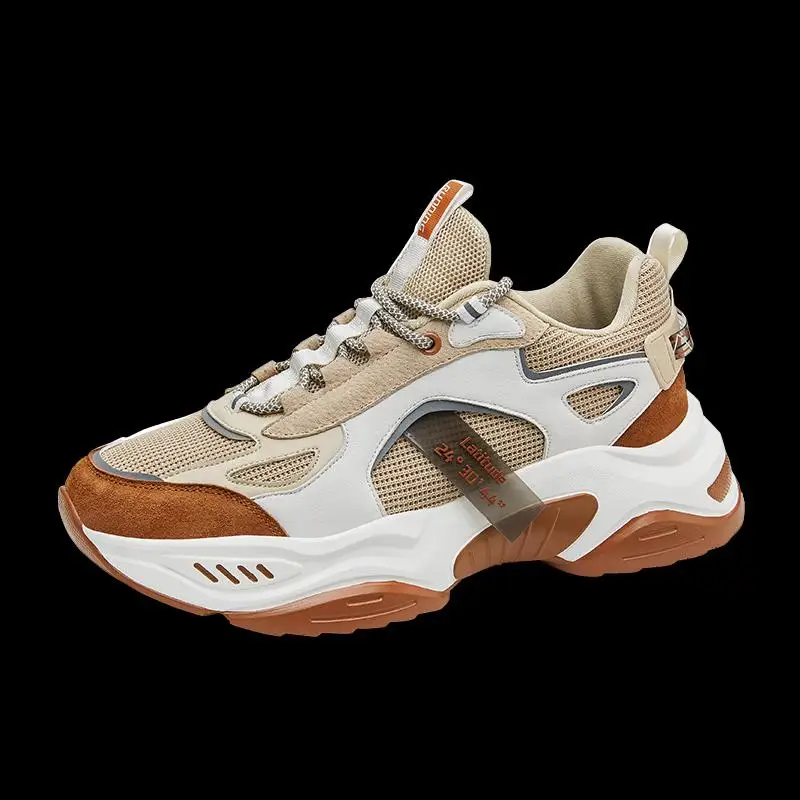 

New Designer Brand Custom Logo Fashion Shoes Reflective Sport Shoes Running Walking Chunky Men sneakers