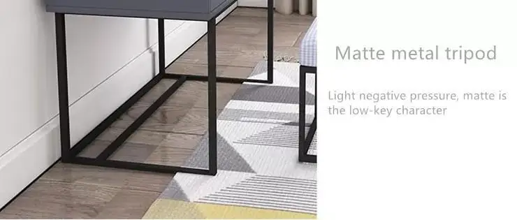 2020 wholesale Nordic bedroom modern minimalist wrought iron frame makeup desk dresser