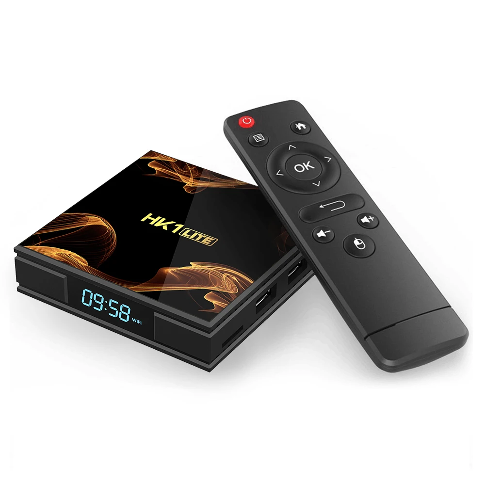 

2020 Newest cheapest 2GB RAM 16GB ROM with Rockchip RK3228A Quad core Android 9.0 TV Box HK1 LITE 2.4G Wifi 4K Full HD