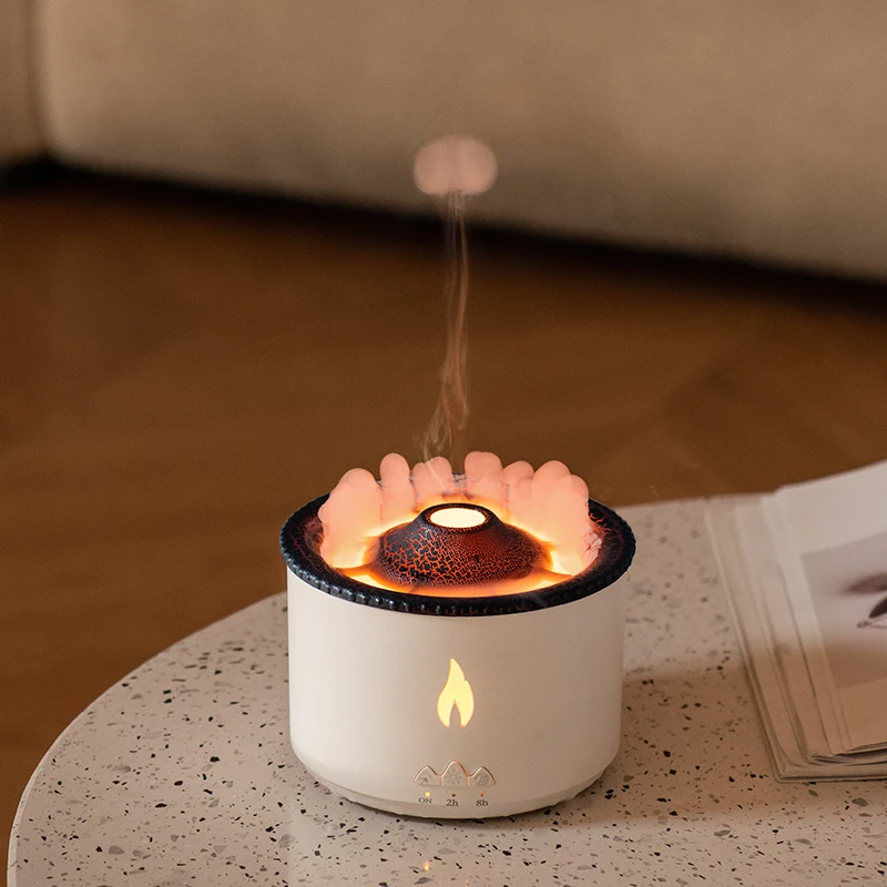 

Volcanic Flame Electric Led Air Humidifier Essential Oil Aroma Diffuser From Shenzhen Manufacturer