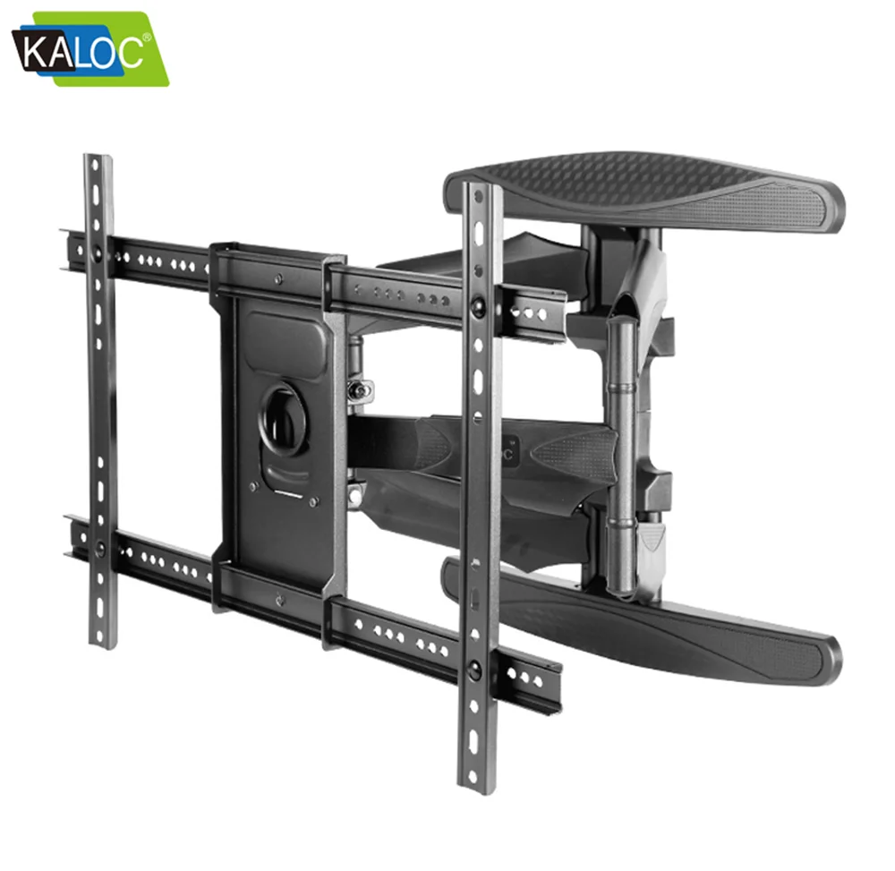 

LED LCD Full Motion wall mount for TV rotate 90 degrees with long arm for 40-70 inch up to 45.5 kg max vesa 600*400 kaloc, Black