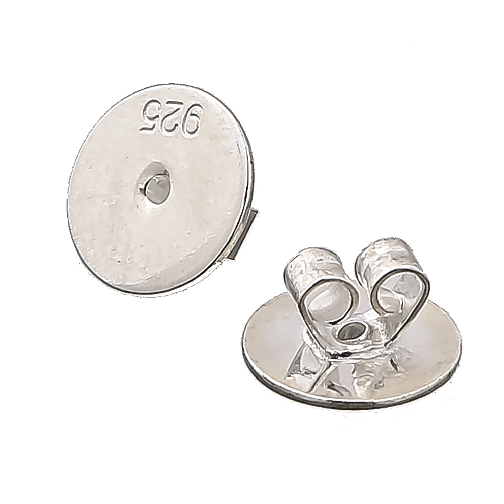 

8mm/6mm/5.5mm 925 Sterling Silver Earring Backs Acecceries Earring Stopper DIY jewelry findings