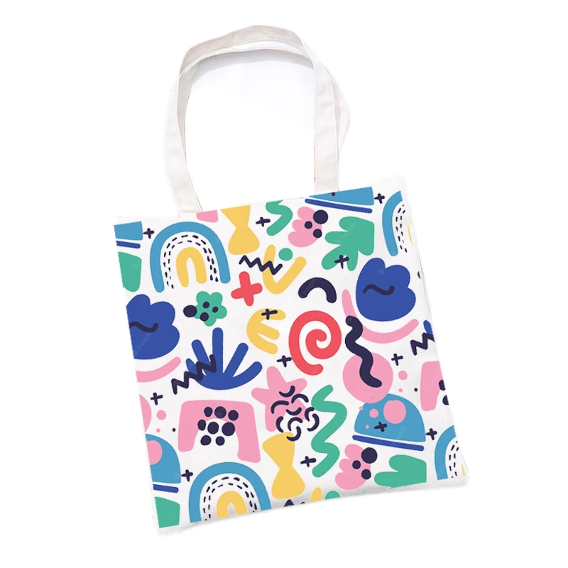 

Full Color 100% Polyester Blank Sublimation Canvas Tote Bags