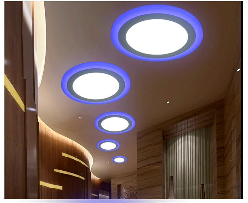 Round&Square available double color led panel 6W 9W 16W 24W