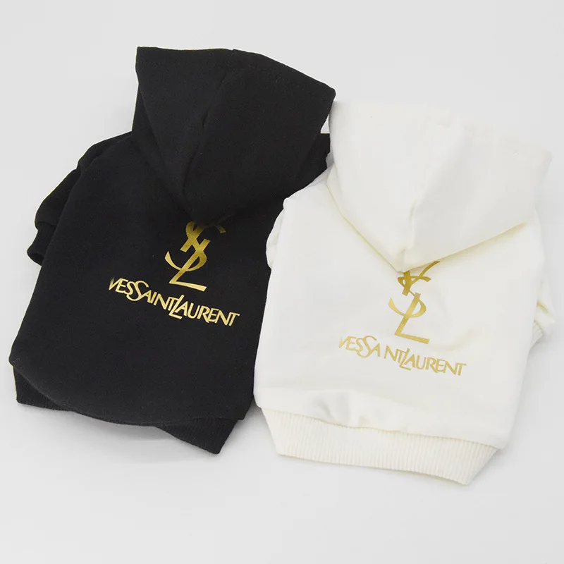 

100% Cotton Cute Design Blank Custom Printing Cotton Thermal Trend Brand Luxury Style Printed Dog Hoodies Pet Clothing