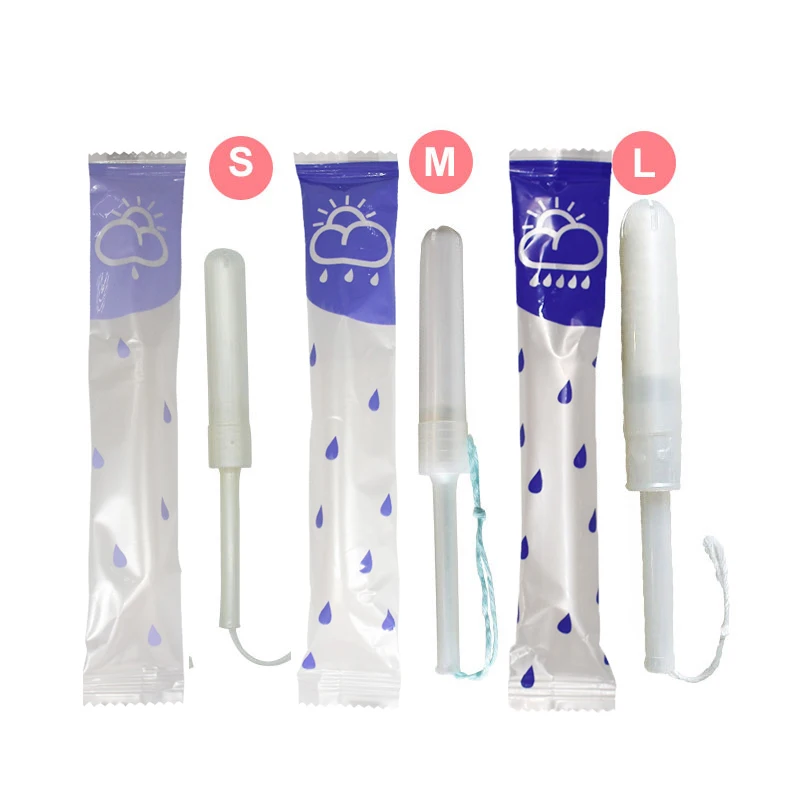 

Organic tampons disposable 100 Cotton applicator tampons