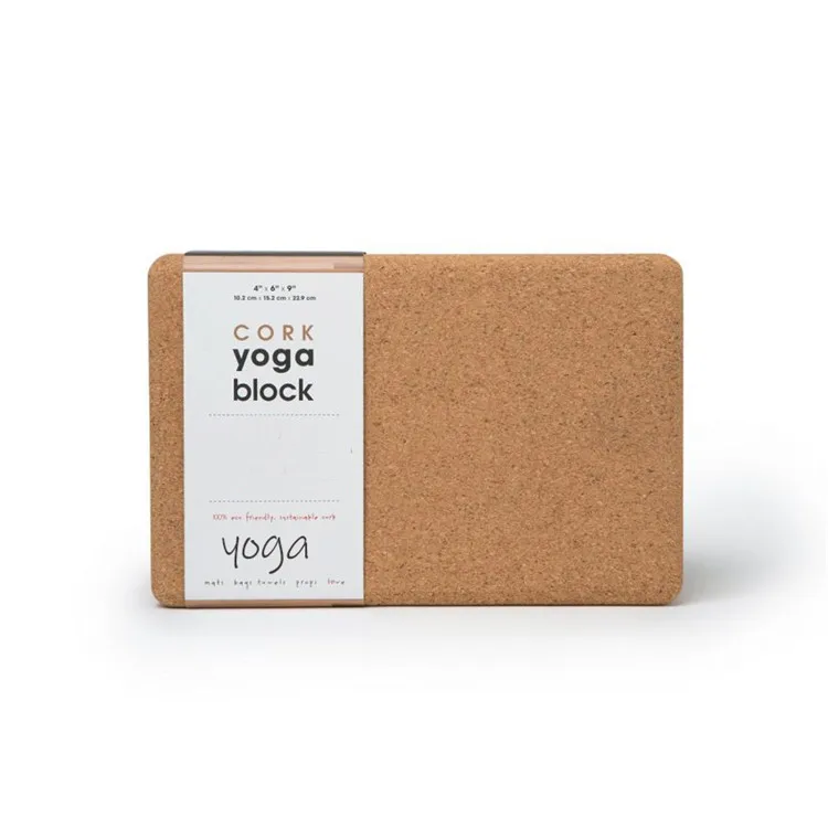 

Oyoga Anti Slip Heavy Logo Eco Friendly Cork Yoga Block, Cork color