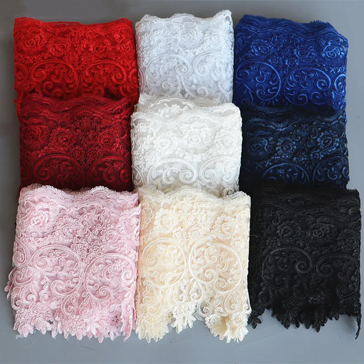 

Bride wedding dress accessories DIY multi-color car bone embroidery lace