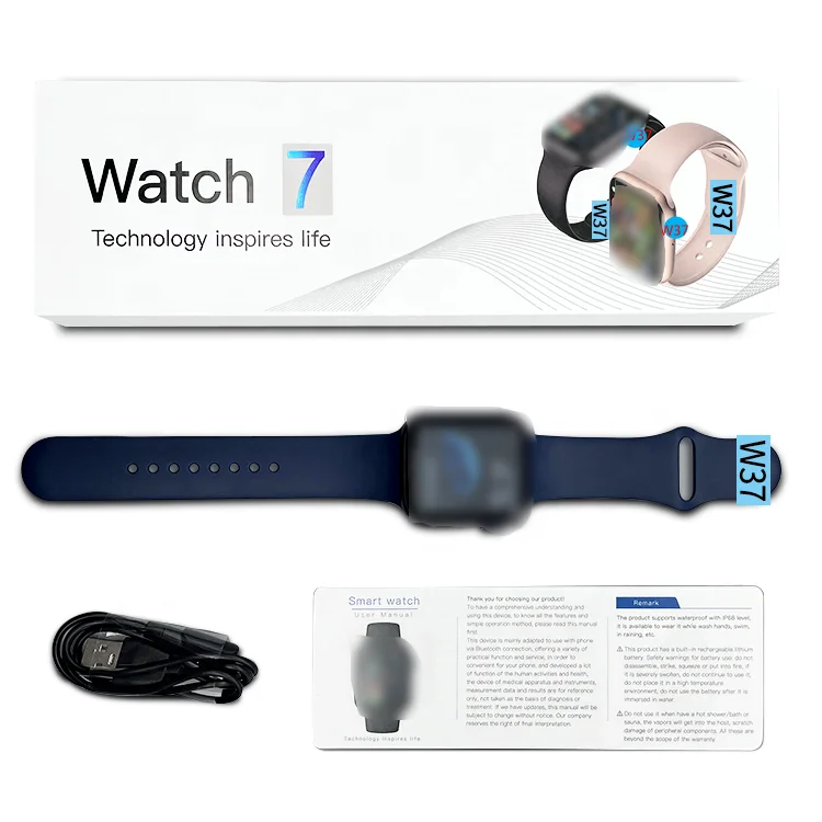 

Smart Watch series 7 bt wireless connection smartwatches w37 reloj intelligent wristband PK t500 w26 x8 hw37 fk88 dt100 watches