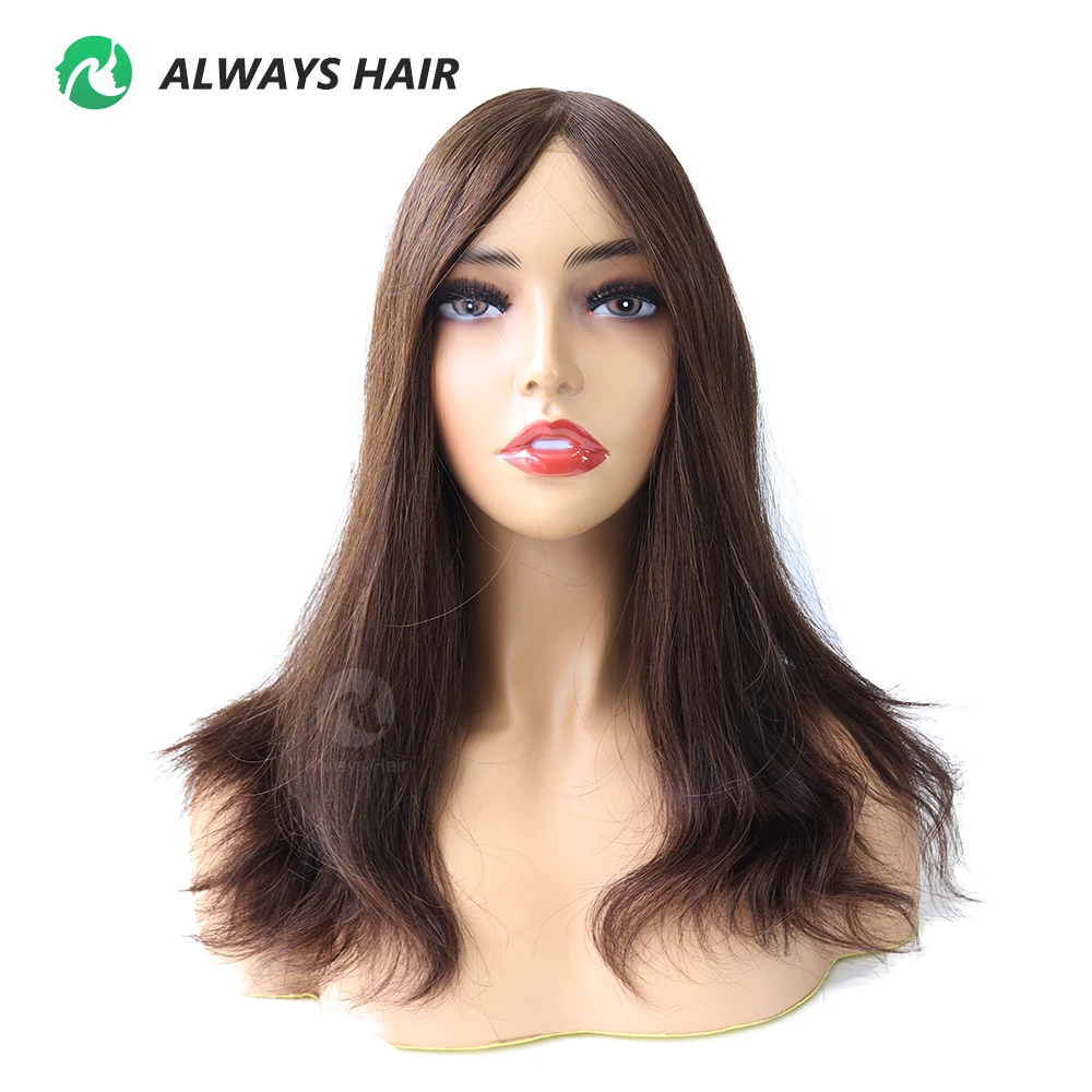 

TP22INJ - Injection PU Base 14 " 16 " Chinese Cuticle Remy Human Hair Topper for Women