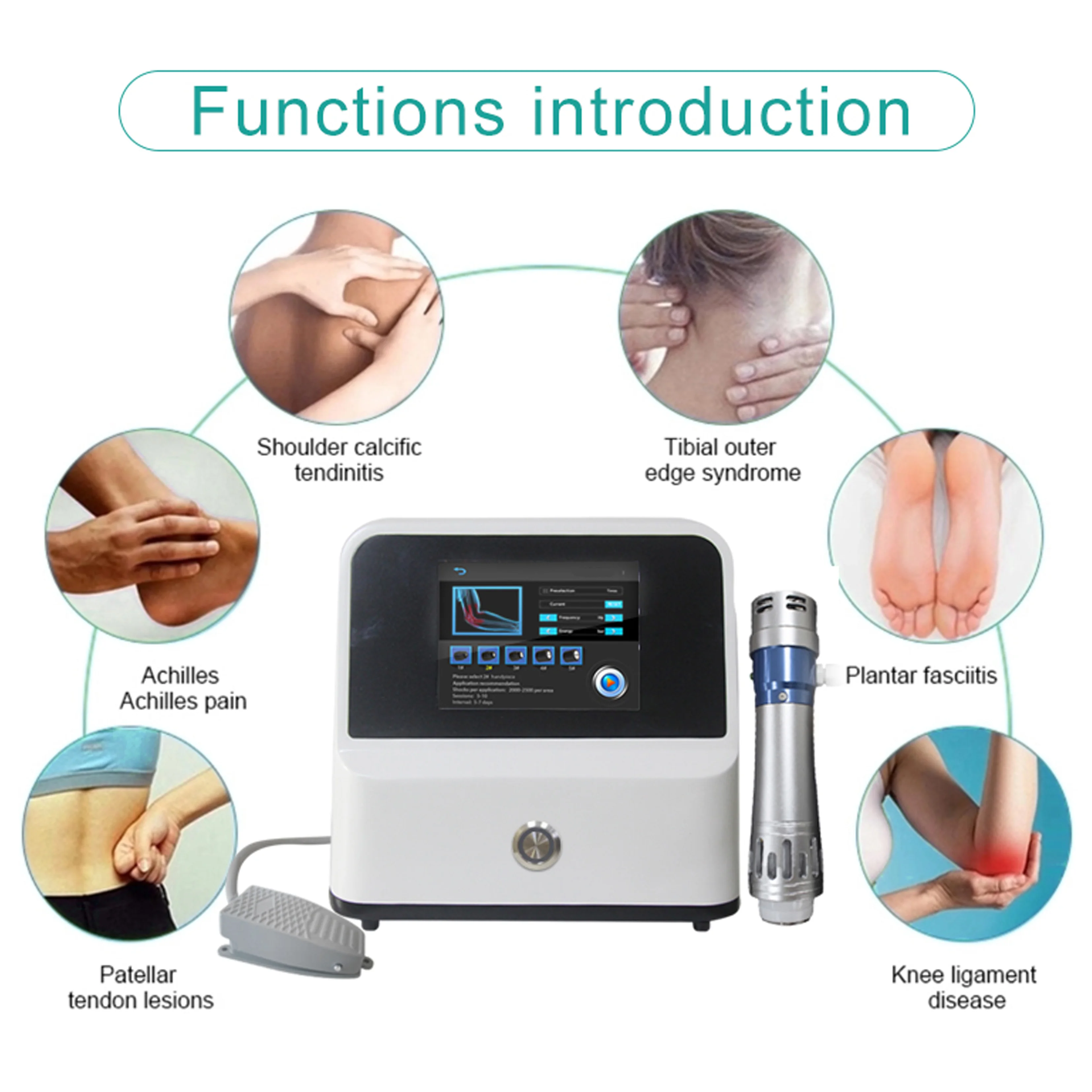 IN-M122  medical extracorporeal homeuse shockwave therapy equipment