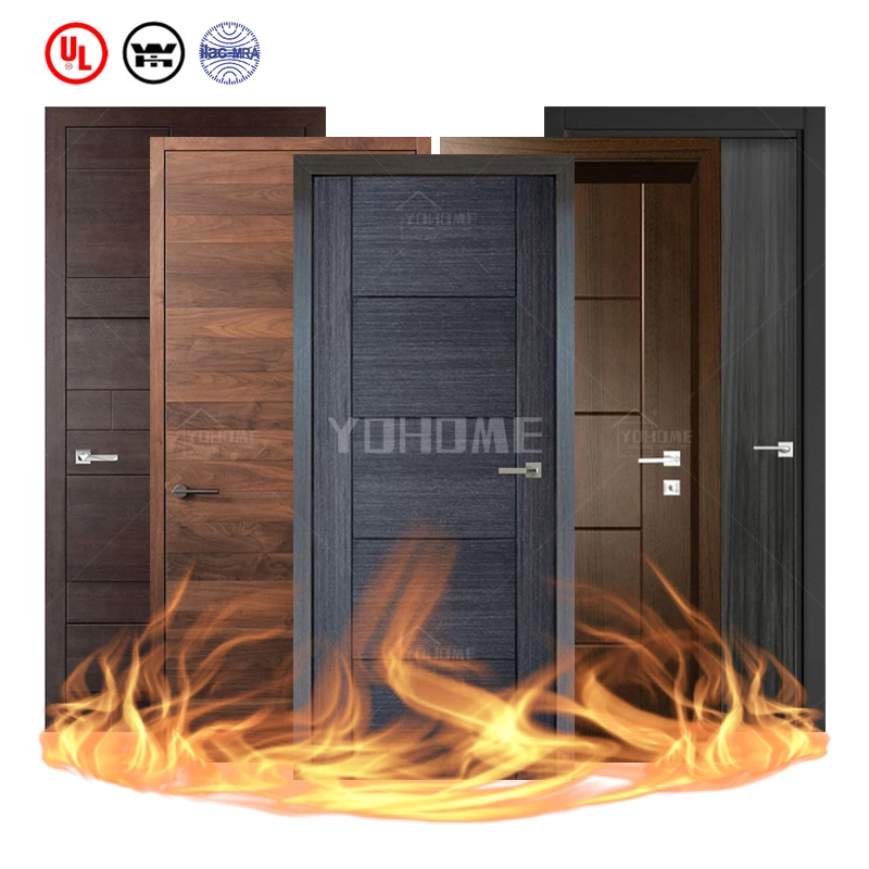 

Australia residential fire rated doors fire-rated solid wood door customized high quality hotel fire rated door