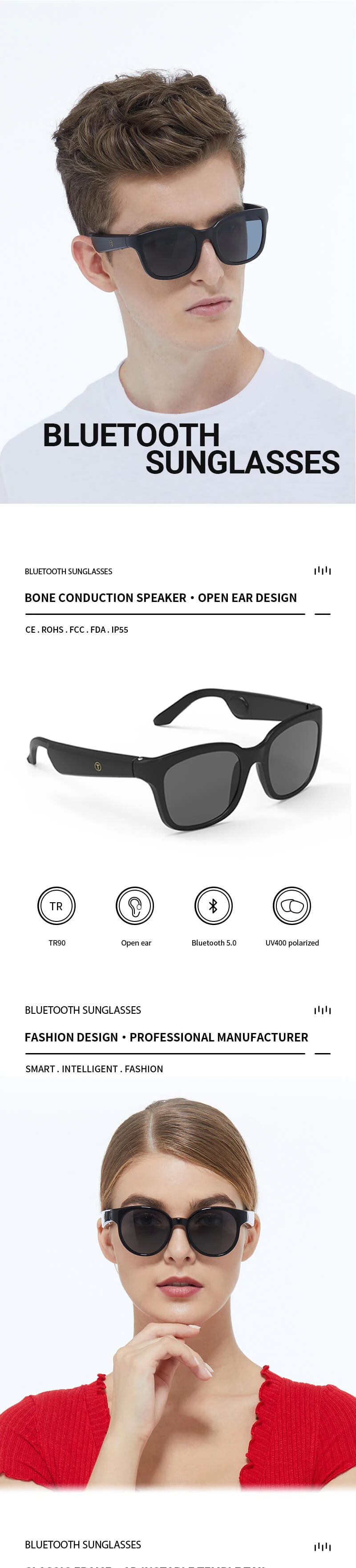 Wicue 0.1s Dimming Sunglasses Slide Control Polarized UV400