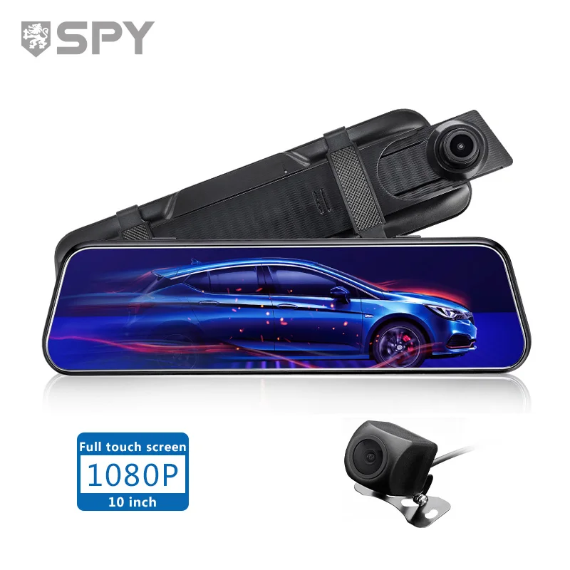 

SPY Vehicle Black Box DVR Mirror Monitor Full HD 1080P Car Dash Dual Camera