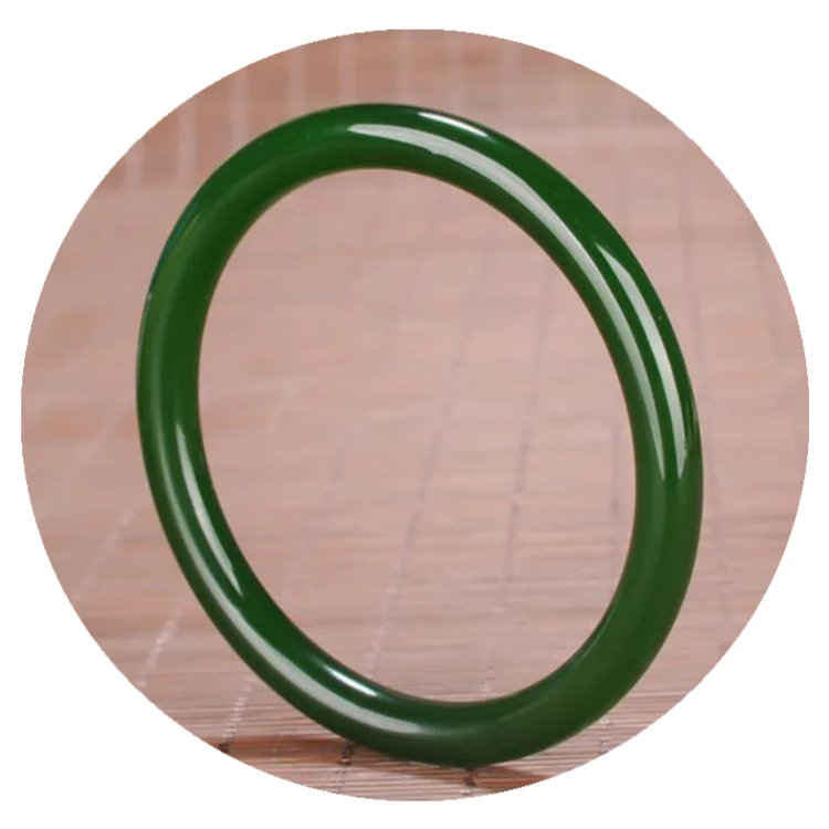 

New design thin strip Natural Green hetian green jade bracelet bangles gemstone Healing for woman jade Bracelet Bangles, Same as picture