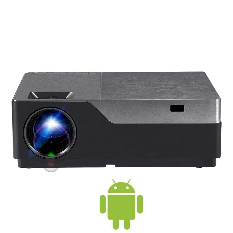 

Aliexpress hot sale AUN Android 8.0 M18UP Full HD Projector, 1920x1080P Resolution. 3D Home Theater support 4K office. VGA, USB