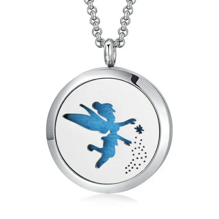

Round Aromatherapy Essential Oil Diffuser Necklace Pendant Jewellery