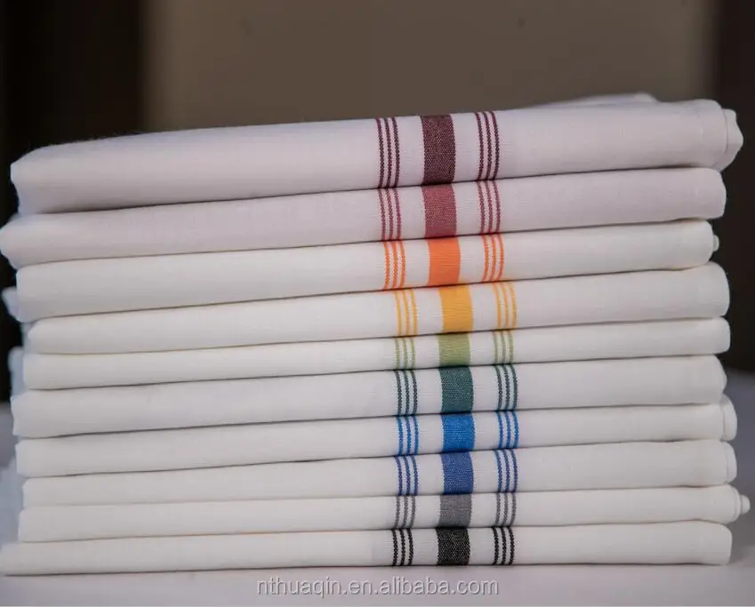100%mjs Spun Polyester Bistro Napkin Colored Stripe Napkins Reverse ...