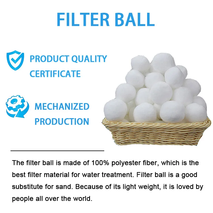 
Efficient Cleaning Pool Accessory Fiber Ball Filter Media for Wastewater Treatment 