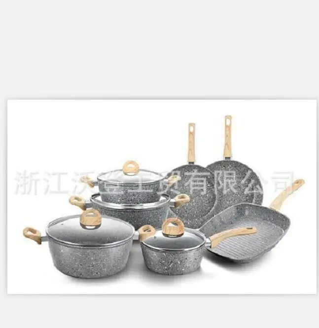 

7pot/ pan frying pan soup pot beef frying pan cooking pot cookware set cooking set WD-417