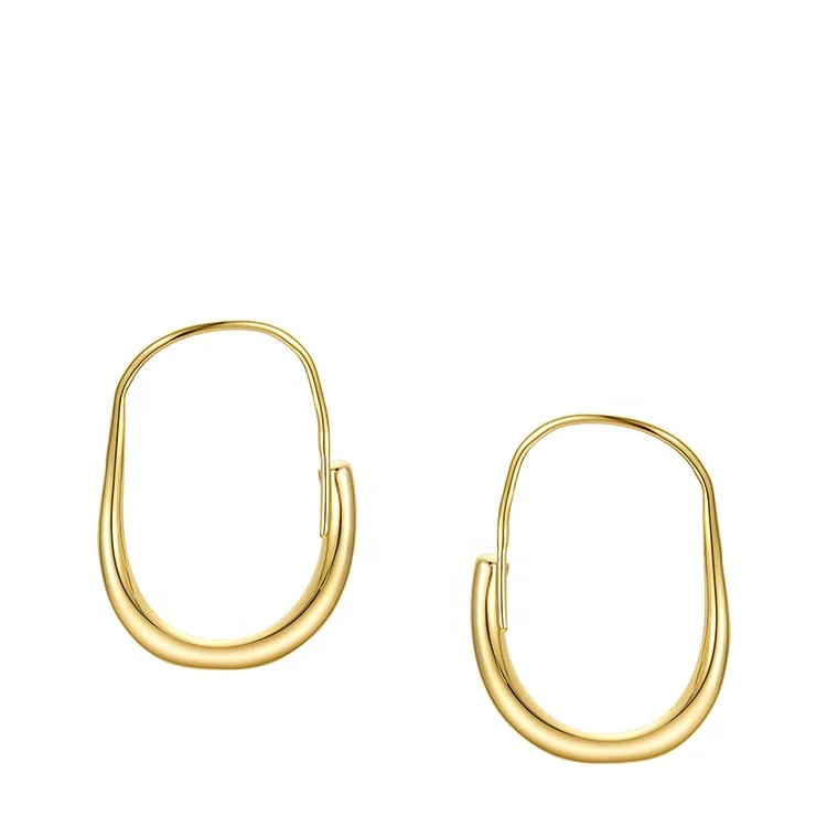 

Latest High Quality 18K Gold Plated Brass Three-dimensional Hook Earrings E201190