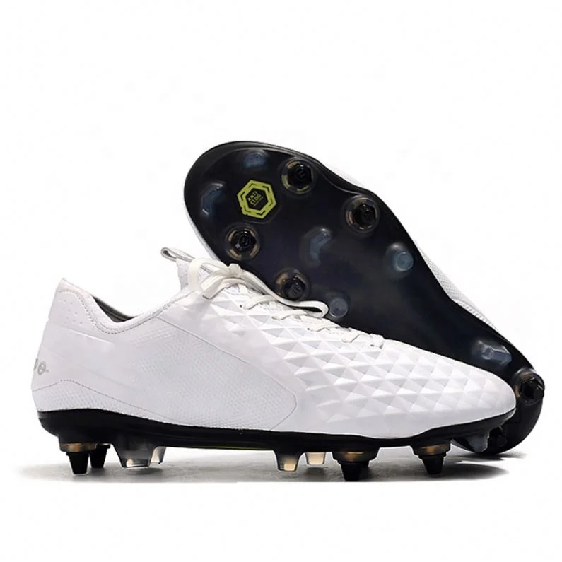 

Multifunctional White Football Shoes Football Soccer Shoes Boots For Wholesales