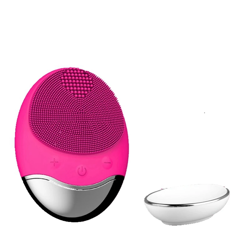 

Free samples beauty products spin brush for face cheap battery facial cleansing brush silicone skin exfoliating brush