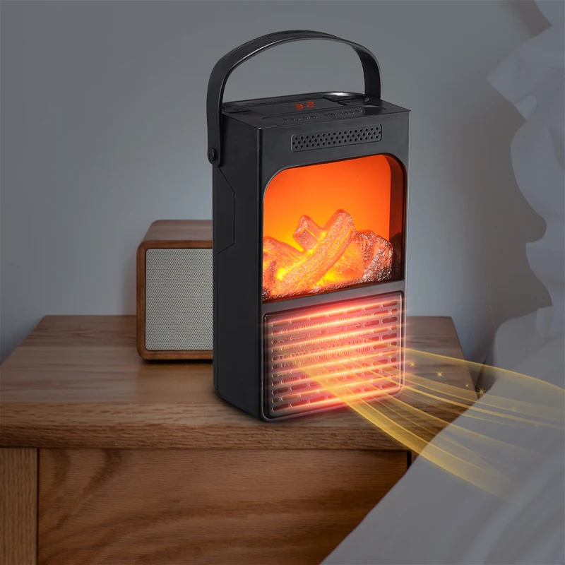 900w 便携式墙式插座电动风扇加热器,家用暖风机, 房间电动散热器风扇