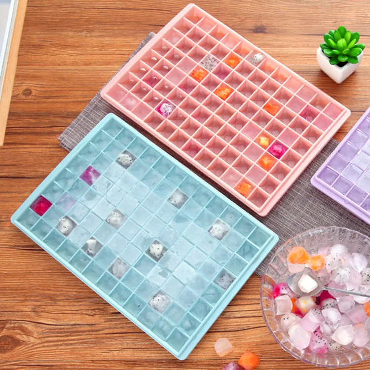 

2020 new Uncovered smoothie creative ice tray mold cube ice cube box, As show