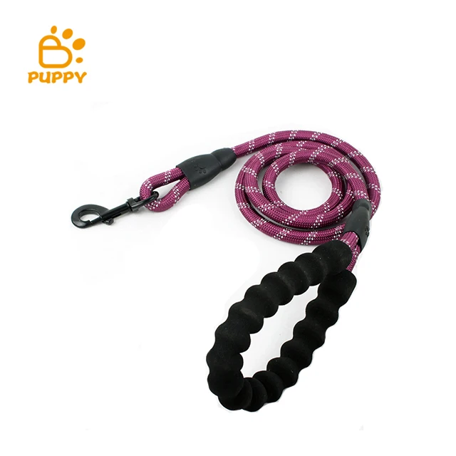 

EVA Handle Reflective leash Nylon Leash Pet Dog Training Walking Leash, Blue, black, red, purple, green, pink