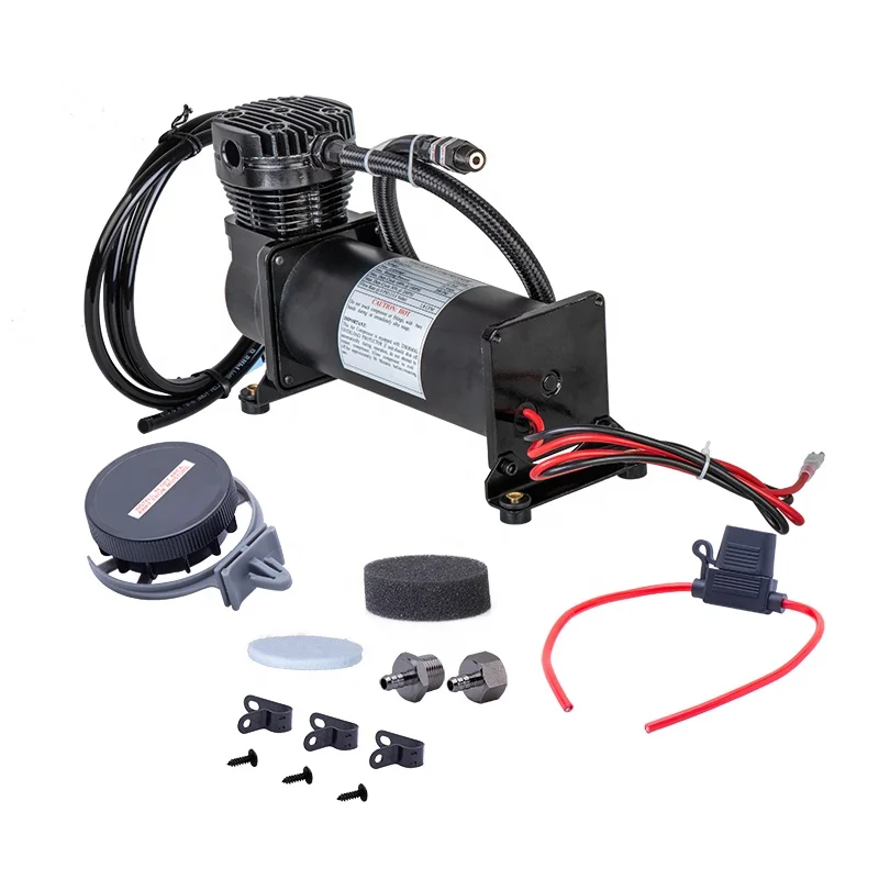 

Universal DC 12V 480c MAXPOWER 200 PSI OUTLET 3/8 or 1/4 car Air Suspension Compressor/pump with Relays Switch accessory
