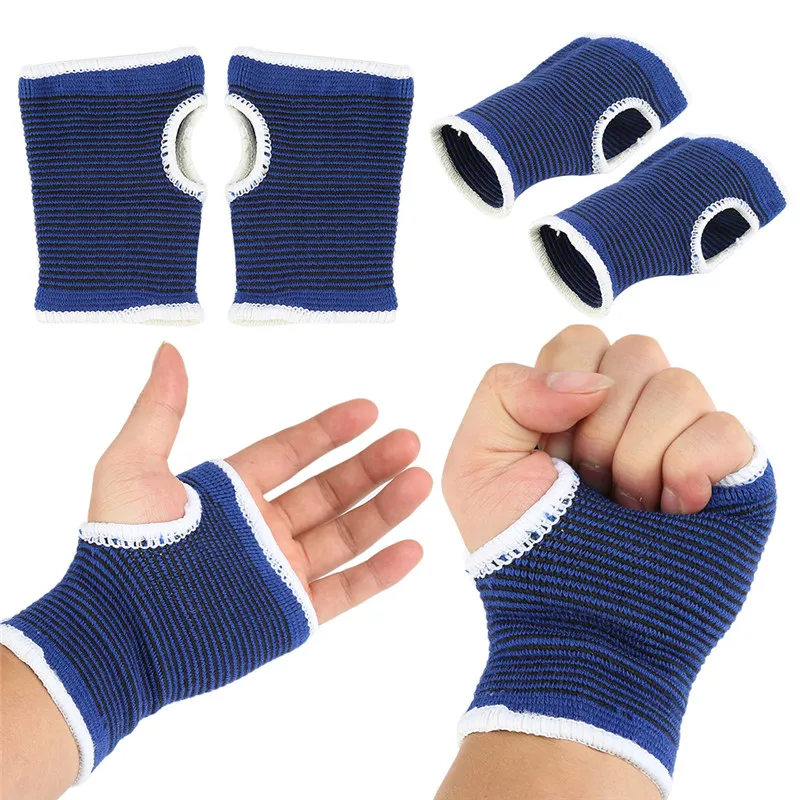 

2pcs/Pair Autumn Winter Care Warm Wraps To Protect Hand Fitness Equipment Wallet Gym Wrist Support Straps, Blue